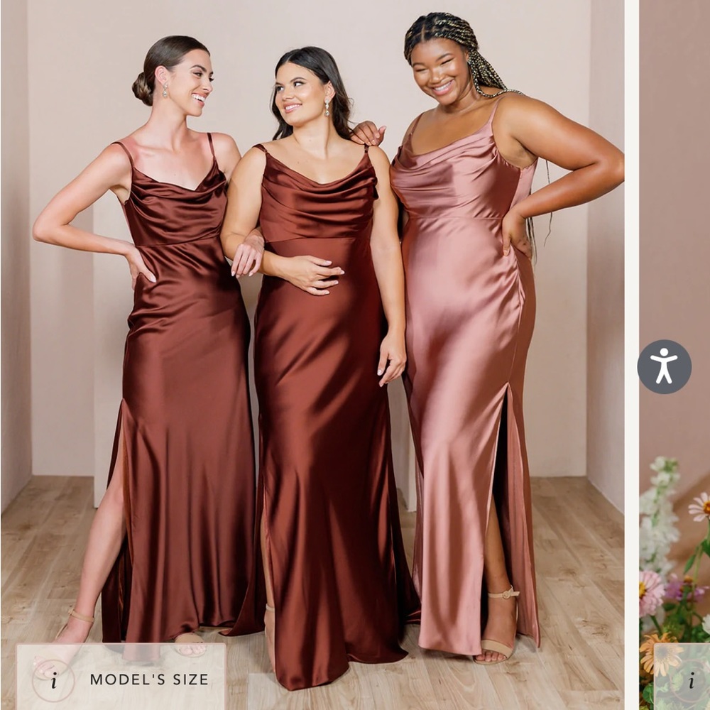 Revelry Cinnamon Rose Satin Skye